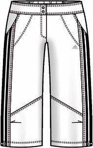 Dámské 3/4 kalhoty Adidas CL Gym Woven Pant E14212 VÝPRODEJ, velikosti: S/M