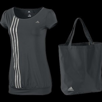 Dárková souprava dámské funkční tričko + taška Adidas P90272
